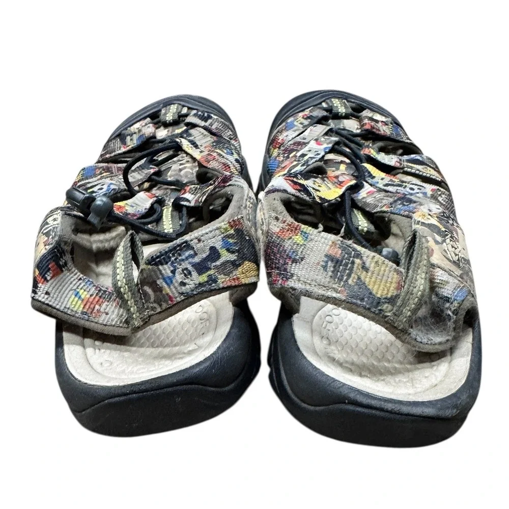 KEEN Newport H2 Water Sandals Multi Color Graphic Print Men Size 10 EU 43 Retro‎